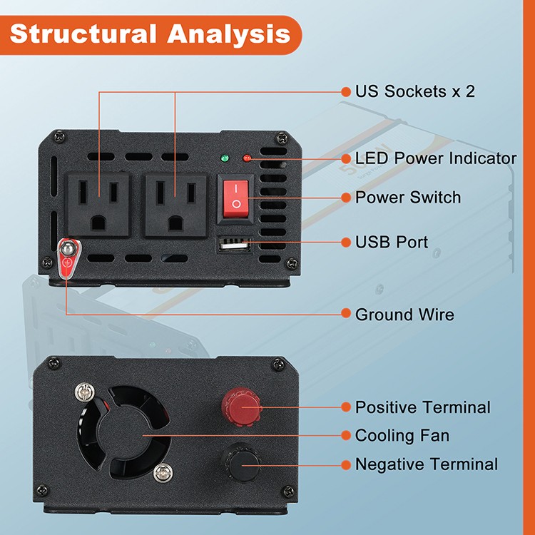 500W Pure Sine Wave Inverter New