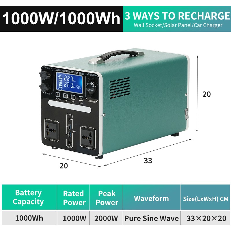 Portable Power Station 1000W