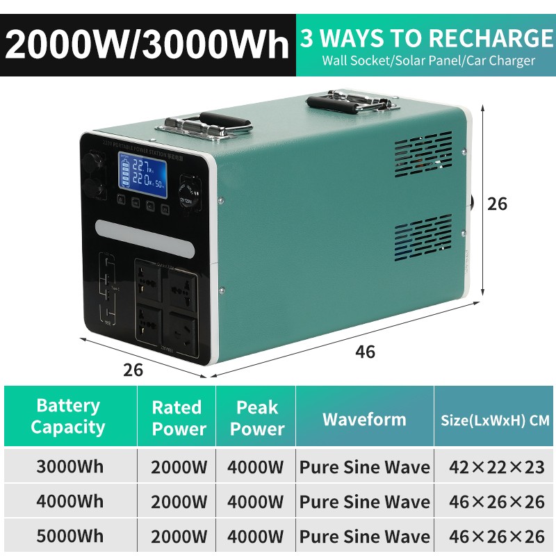 Portable Power Station 2000W