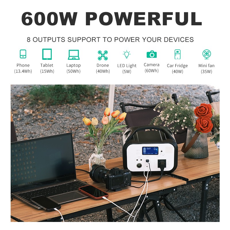 Portable Power Station 600W-448