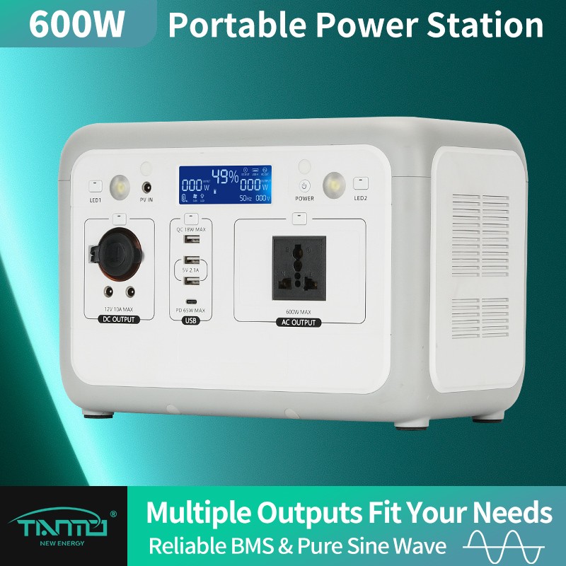 Portable Power Station 600W-540Wh