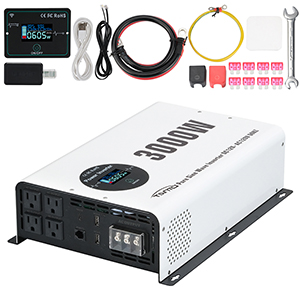 Tianmo 3000W Pure Sine Wave Inverter Wireless Wired Remote